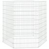 vidaXL Recinto animales corral 6 paneles hierro galvanizado 54x100 cm