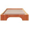 vidaXL Estructura de cama Marr&oacute;n cera 100 x 200 cm
