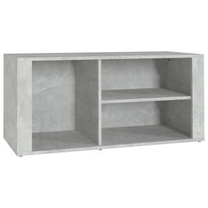 vidaXL Zapatero madera contrachapada gris hormig&oacute;n 100x35x45 cm
