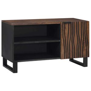 vidaXL Unidades de TV Nogal 80 x 33 x 46 cm Madera contrachapada