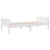 vidaXL Cama para ni&ntilde;os sin colch&oacute;n madera maciza pino blanca 75x190 cm