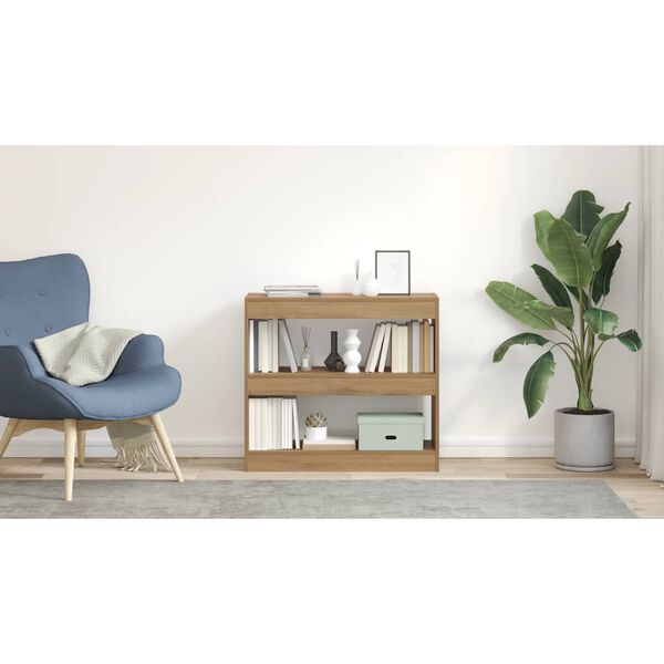 vidaXL Estanter&iacute;a/divisor de espacios roble artisan 80x30x72 cm