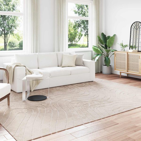 vidaXL Alfombras de &aacute;rea PALMERAS Beige 280 x 200 cm Poli&eacute;ster