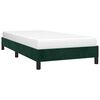 vidaXL Estructura cama sin colch&oacute;n terciopelo verde oscuro 100x200 cm