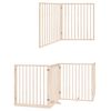 vidaXL Puerta para perros plegable 12 paneles madera de &aacute;lamo 960 cm