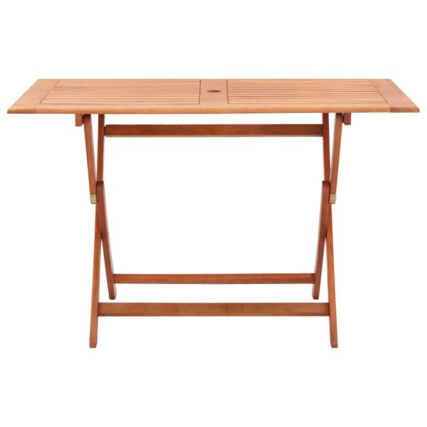 vidaXL Set de comedor para jard&iacute;n 5 pzas madera maciza eucalipto negro
