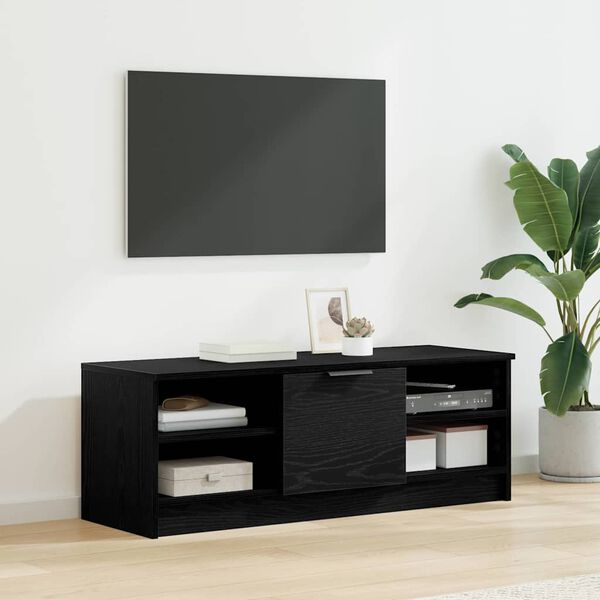 vidaXL Gabinete de TV Roble Negro 102 x 35 x 36,5 cm