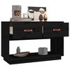 vidaXL Mueble de TV madera maciza de pino negro 90x40x60 cm