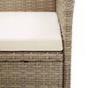 vidaXL Juego de comedor de jard&iacute;n 5 piezas beige