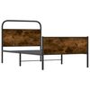 vidaXL Estructura de cama sin colch&oacute;n 90x200 cm madera roble Sonoma