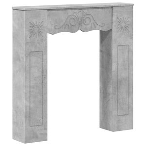 vidaXL Marco de chimenea Gris Hormig&oacute;n 102 x 20 x 102 cm