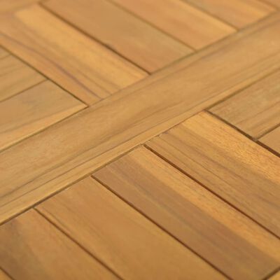 vidaXL Tablero de mesa cuadrado madera maciza de teca 40x40x2,5 cm