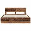 vidaXL Estructura de cama con cabecera Madera vieja 200 x 200 cm