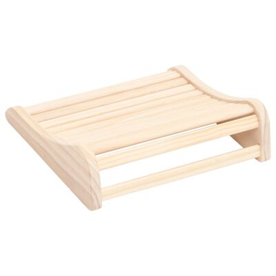 vidaXL Reposacabezas para sauna madera maciza de pino