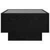 vidaXL Mesa de Caf&eacute; Roble negro 50 x 50 x 30 cm Madera contrachapada