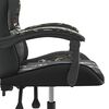 vidaXL Silla gaming giratoria cuero sint&eacute;tico negro y camuflaje