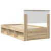 vidaXL Estructura de cama Sonoma 100 x 200 cm Madera de ingenier&iacute;a