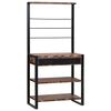 vidaXL Estante de cocina Multicolor y negro 80 x 40 x 160 cm