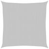 vidaXL Toldo de vela poli&eacute;ster oxford 100% gris claro 3,6x3,6 m