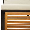 vidaXL Set de sofás de jardín con cojines 8 pzas madera maciza acacia