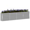 vidaXL Jardinera Gris Claro 160 x 40 x 75 cm Acero