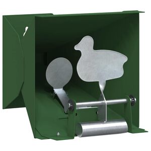 vidaXL Caja recogebalines Verde 14 x 14 x 19 cm Acero