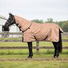 vidaXL Manta para Caballo Capuchino 115 cm Poli&eacute;ster