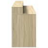 vidaXL Escritorio con LED madera ingenier&iacute;a roble Sonoma 160x55x91 cm