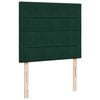 vidaXL Cama box spring con colch&oacute;n terciopelo verde oscuro 120x200 cm