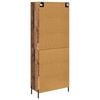 vidaXL Alacena Madera Vieja 69,5 x 34 x 180 cm Madera contrachapada