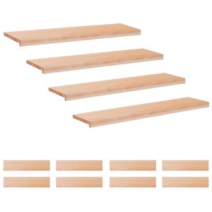 vidaXL Alfombras para escalones 12 uds. 120 x 30 x 2 cm Natural