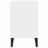 vidaXL Mueble de TV con patas de metal blanco 103,5x30x50 cm