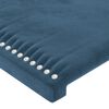 vidaXL Estructura de cama sin colch&oacute;n terciopelo azul oscuro 100x200cm