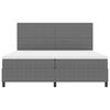 vidaXL Cama tipo Box Spring Gris claro y . 200 x 200 cm Tela de Pana