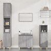 vidaXL Set de muebles de baño 3 pzas madera contrachapada gris sonoma