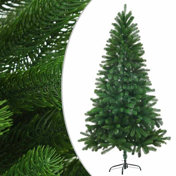 vidaXL &Aacute;rbol de Navidad preiluminado con luces y bolas verde 150 cm