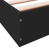 vidaXL Estructura de cama madera de ingenier&iacute;a negra 120x190 cm