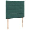 vidaXL Cama box spring con colch&oacute;n terciopelo verde oscuro 120x200 cm