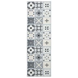 vidaXL Pasillo de alfombra ORIZ 1150 gsm Gris y Negro