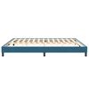 vidaXL Cama box spring sin colch&oacute;n terciopelo azul oscuro 200x220 cm