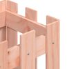 vidaXL Jardinera con diseño de valla madera maciza Douglas 30x30x30 cm