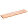 vidaXL Tablero mesa madera tratada borde natural marr&oacute;n 160x40x(2-6)cm