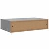 vidaXL Estante con cajón de pared MDF gris 40x23,5x10 cm