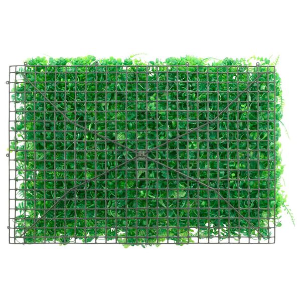 &nbsp;vidaXL Valla de hojas de helecho artificial 24 uds verde 40x60 cm
