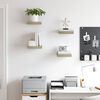 vidaXL Estantes flotantes de pared 4 uds MDF roble 23x23,5x3,8 cm