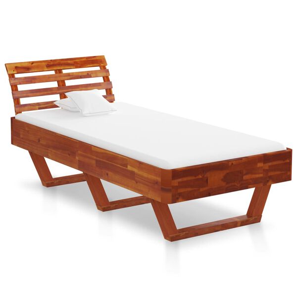 vidaXL Estructura de cama madera maciza de acacia 90x200 cm
