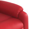 vidaXL Sill&oacute;n elevable el&eacute;ctrico cuero artificial rojo