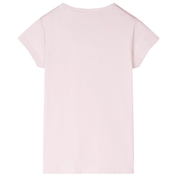 Camiseta infantil rosa suave 92