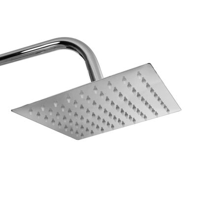 vidaXL Kit de ducha combinado con ducha de mano acero inoxidable