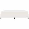 vidaXL Estructura de cama con colch&oacute;n Crema 200 x 200 cm tela